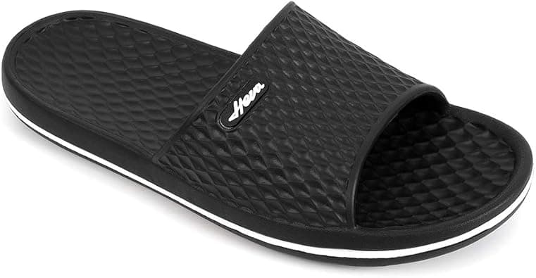 FUNKYMONKEY Men's Slippers Slip On Comfort Shower Sandals for Home Bathrooms على Amazon.ae - متتبع الأسعار