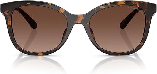Coach Women's HC8419U Universal Fit Square Sunglasses, Dark Tortoise/Brown Gradient Polarized, 55 mm on Amazon.ae - Price Tracker