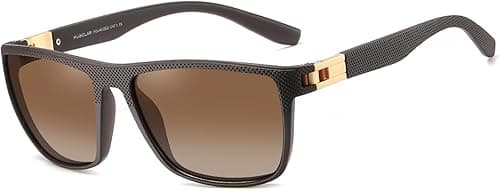 PUKCLAR Polarized Sunglasses for Men Lightweight TR90 Frame UV400 Protection Square Sun Glasses on Amazon.ae - Price Tracker