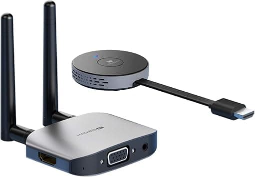 Hagibis Wireless HDMI Transmitter & Receiver Extender Kits, Full HD 1080P@60Hz 5GHz 164ft Display Dongle, Plug and Play for Streaming, Laptops, PC, Media, PS4/5 on Amazon.ae - Price Tracker