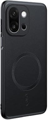 Magnetic for OnePlus 15 Case: Plain Leather Shockproof Phone Case with Camera Cover, One Plus 15 Slim Thin Yet Military Grade Drop Proof Silicone Bumper Cover (Black) - Best Deal Finder
