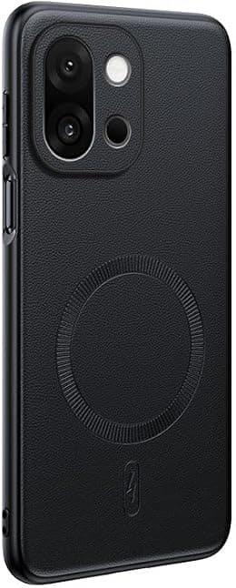 Magnetic for OnePlus 15 Case: Plain Leather Shockproof Phone Case with Camera Cover, One Plus 15 Slim Thin Yet Military Grade Drop Proof Silicone Bumper Cover (Black) - Best Deal Finder