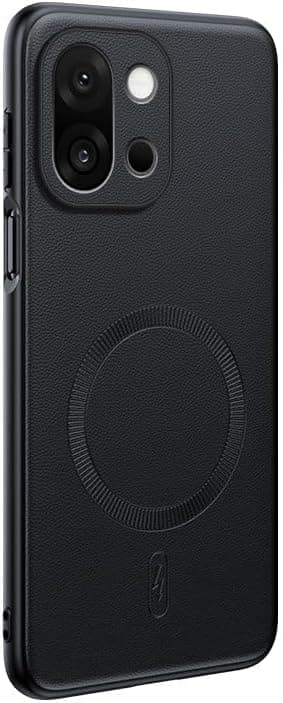 Magnetic for OnePlus 15 Case: Plain Leather Shockproof Phone Case with Camera Cover, One Plus 15 Slim Thin Yet Military Grade Drop Proof Silicone Bumper Cover (Black) on Amazon.ae - Price Tracker
