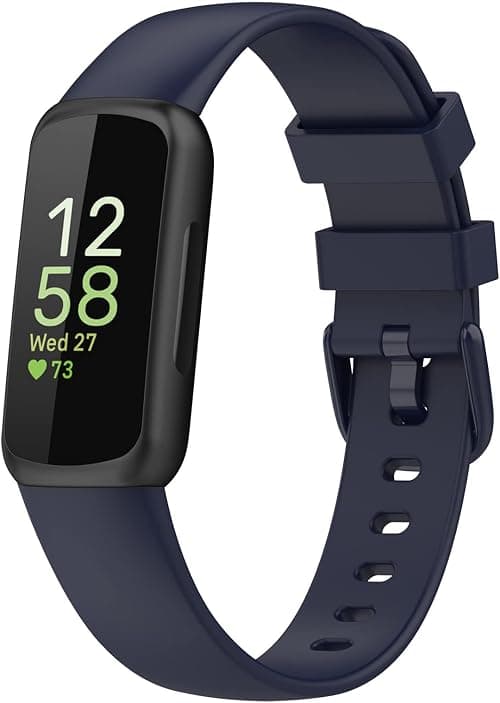 (1 Pack) Bands Straps Intended for Fitbit Inspire 3 Health & Fitness Tracker, Colorful Comfortable Flexible Silicone Band Rubber Strap Wristbands Sports Accessories for Inspire 3 on Amazon.ae - Price Tracker
