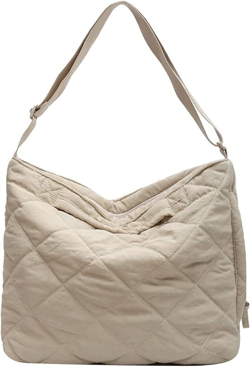 Juoxeepy Quilted Tote Bag for Women Puffer Hobo Handbag Lightweight Quilted Padding Shoulder Bag Nylon Padded Crossbody Bag on Amazon.ae - Price Tracker