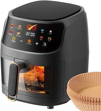 BIXBITE Air Fryer 5 Liter, Make Crispy Meals with Versatile AirFryer 8 Cooking Pre-sets with Adjustable Temperature, Air Fryers Oven With User-Friendly Digital Touch Control Panel QF605B - Black on Amazon.ae - Price Tracker