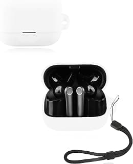 Case for EarFun Air Pro 4+ Wireless Earbuds, yystao Soft Silicone Protective Cover compatible with EarFun Air Pro 4 Plus, With Lanyard, Dustproof, Shockproof & Durable, White - Best Deal Finder
