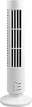 USB Tower Fan, Streamlined Tower-Shaped USB Electric Fan, Mini Bladeless Tower Fan, Vertical Air Conditioner, Portable Floor Bladeless Fan for Bedroom Home Office (White) on Amazon.ae - Price Tracker