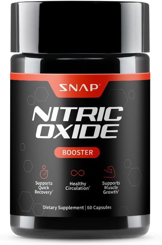 Snap Supplements Nitric Oxide Supplement - Pre Workout With L Arginine, L Citrulline, Taurine for Muscle Building, Strength & Endurance, Amino Energy, 60 Capsules on Amazon.ae - Price Tracker