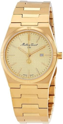 Mathey-Tissot Quartz Gold Dial Ladies Watch D117PDI - Best Deal Finder
