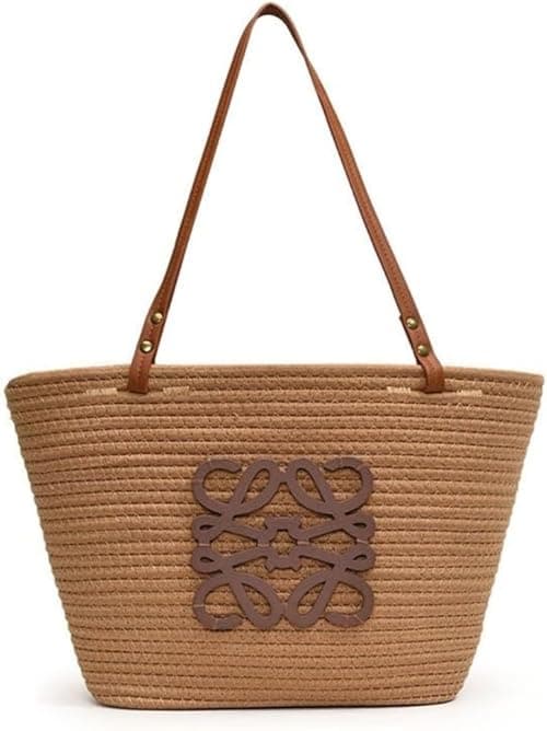 Woman Bag with Leather Handles and Embroidered Design on Amazon.ae - Price Tracker