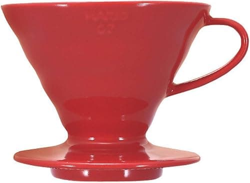 Hario Ceramic V60 Size 02 Coffee Dripper, Direct Brewing into a server, Professional Pour Over Brewer for 2-4 Cups - Red on Amazon.ae - Price Tracker