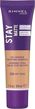 Rimmel London Stay Matte Liquid Mousse Foundation, Good Coverage and Oil-Free Formula, Soft Beige, 30 ml on Amazon.ae - Price Tracker