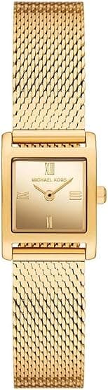Michael Kors MK4959 Maude Analog Quartz Wristwatch for Women, 19 mm Case Size, Gold - Best Deal Finder
