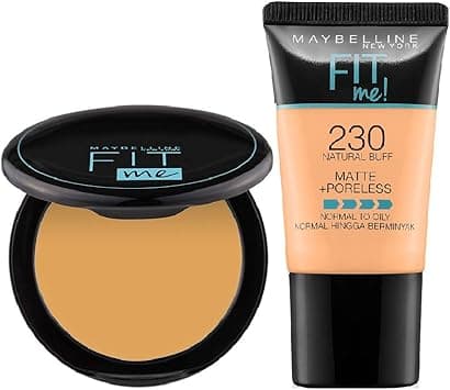 Maybelline New York Fit Me Foundation Tube, 230 + Fit Me Compact Powder, 230 | Matte Foundation | Oil Control Compact Powder. on Amazon.ae - Price Tracker