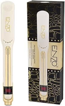 ENZO EN-2401 Brazilian Hair Straightener – Fast Heat-Up, Adjustable Temperature, Ergonomic Design - Intl Version (PINK) on Amazon.ae - Price Tracker