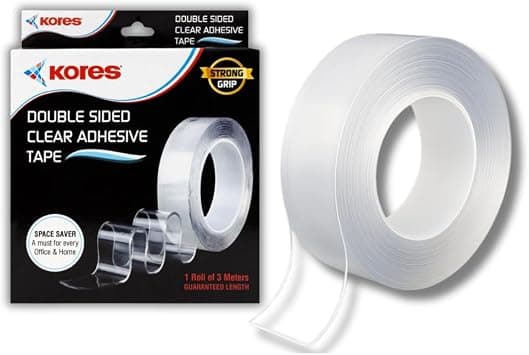 Kores Double Sided Clear Adhesive Tape | 3 Meter long | 3mm thicknes | Ideal for Home & Office use - Amazon.ae Price Tracker