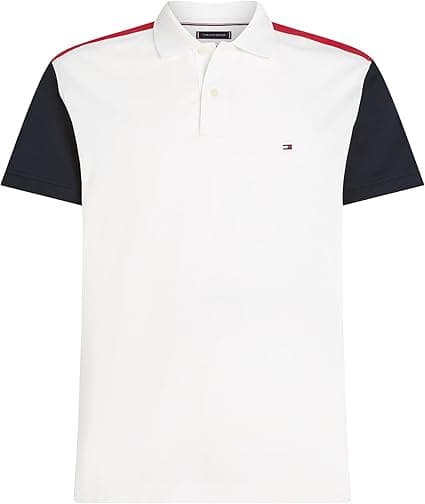 Tommy Hilfiger Mens Rwb blocking reg pol Polos (pack of 1) on Amazon.ae - Price Tracker
