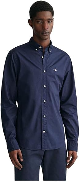 GANT Men 3000102-110 Slim Fit Poplin Shirt - Best Deal Finder