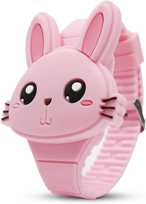 PINKE Kids Cute Digital Watch,Cute Rabbit Shape Girl Watch, LED Fashion Silicone Animal Shape Clamshell Design Wrist Watch, Soft Band Wrist, Girl Best Gifts, Pink on Amazon.ae - Price Tracker