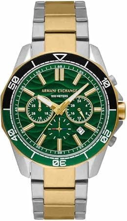 Armani Exchange Men's Analog Quartz Watch with Stainless Steel Strap AX1966 - Best Deal Finder