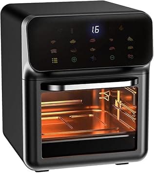 Air Fryer 10L for Grilling, Broiling, Roasting, Baking and Toasting 10L 1350W FD-1015B Black - متتبع أسعار Amazon.sa