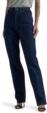 Lee Women's Relaxed-fit Side Elastic Tapered-leg Jean - Best Deal Finder