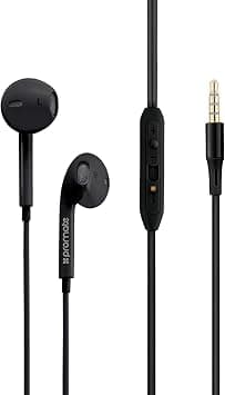 Promate Earphones, In-Ear 3.5Mm Universal Crystal Sound And Noise Isolating Earbuds With In-Line Remote Volume Control And Built-In Mic For Smartphones, Pc, Tablets, Laptops, Gearpod-Is2 Black, Wired on Amazon.ae - Price Tracker
