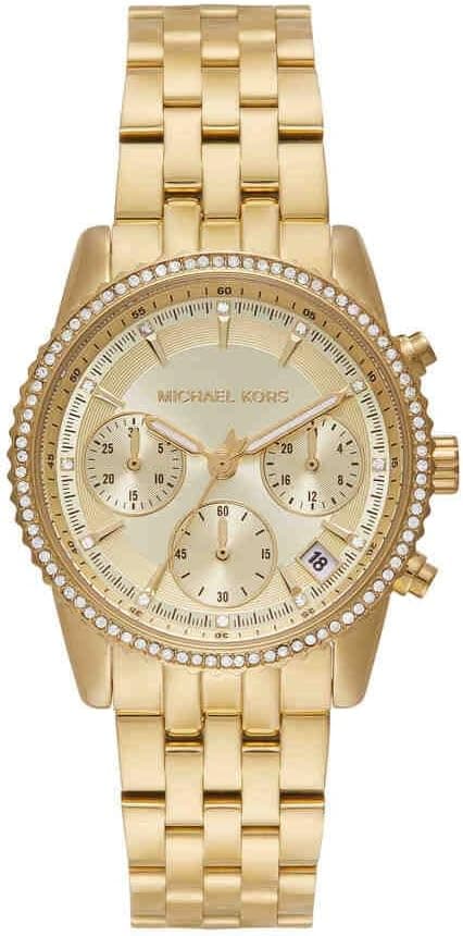 Michael Kors Mini Ritz Chronograph Gold-Tone Stainless Steel Watch - MK7530 on Amazon.ae - Price Tracker