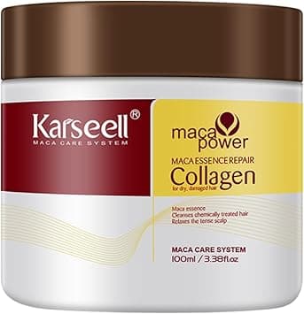 Karseell 3.38floz 100ml Collagen Hair Treatment Deep Repair Conditioning Argan Oil Collagen Hair Mask Essence for Dry Damaged Hair All Hair Types on Amazon.ae - Price Tracker