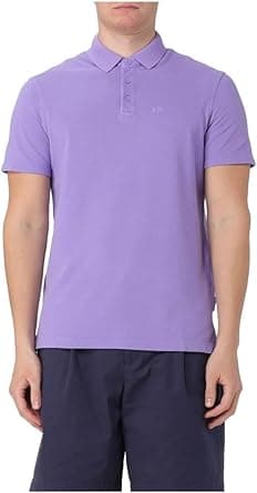 A | X ARMANI EXCHANGE mens Regular Fit Solid Colored Sun Washed Pique Polo Polo Shirt on Amazon.ae - Price Tracker