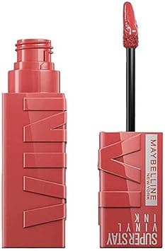Maybelline New York Super Stay Vinyl Ink Longwear Transfer Proof Gloss Lipstick, 15 PEACHY on Amazon.ae - Price Tracker