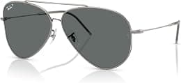 نظارة شمسية افياتور بعدسات مقعرة من راي-بان، طراز Rbr0101s - متتبع أسعار Amazon.sa