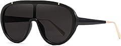 FEISEDY Sunglasses Women Oversized One Piece Frame UV400 Sun Glasses Trendy Retro Shades B2580 - Amazon.ae Price Tracker