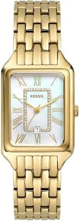 Fossil Women's Watch, Raquel Three-Hand Date, Stainless Steel Watch with a 26mm case Size - Best Deal Finder