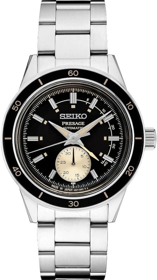 SEIKO Men's Black Dial Silver Stainless Steel Band Presage Automatic Watch on Amazon.ae - Price Tracker
