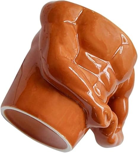 SYOSI Ceramic Coffee Mug, Funny Muscle Man Shape Water Cup Boyfriend Husband Coworkers Muscle Tea Milk Cup for Girlfriend Birthday Party Joke Toy Gag Funny Gift (300ML) on Amazon.ae - Price Tracker
