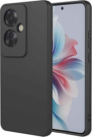 EMODIL Case for Oppo Reno 11F / F25 Pro Black Slim Fit Soft Back TPU Cover Flexible Silicone Matte (Black) على Amazon.ae - متتبع الأسعار