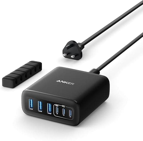 Anker USB C Charger, 6 Port Charging Station with 112W Power, for iPhone 17/16 Series, MacBook, Galaxy, iPad, and Samsung S26/ S25/S24 (Cable Not Included) on Amazon.ae - Price Tracker