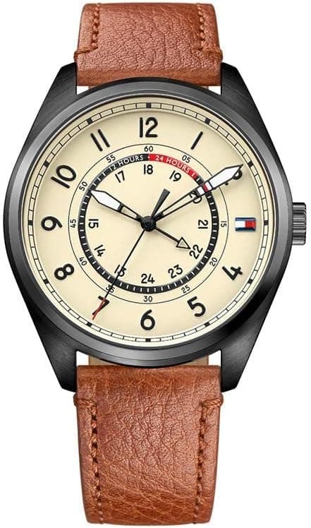 Tommy Hilfiger Men's Quartz Watch, Analog Display and Leather Strap 1791372 on Amazon - Best Deal Finder