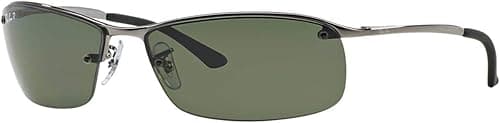 Ray-Ban Men's 0RB3183 Polarized Rectangular Metal Sunglasses (pack of 1) on Amazon.ae - Price Tracker