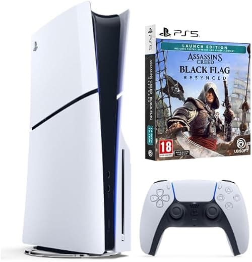 Sony PlayStation 5 Slim Disc Console + Assassin's Creed Black Flag Re-Synced Launch Edition -International Version on Amazon.ae - Price Tracker