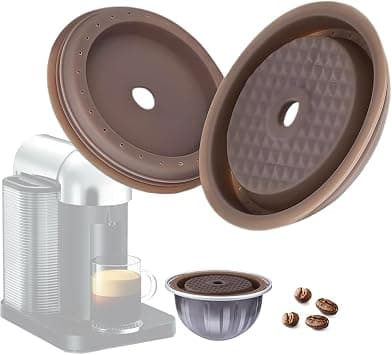 2 Pack Vertuo Reusable Capsule Vertuo Pods Reusable Coffee Capsule Lid for VertuoLine Refill Vertuoline Pod Fits for N Espresso Vertuo (2pcs Silicone Lid) on Amazon.ae - Price Tracker