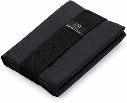 LIGHT FOLD Slim Minimalist Wallets for Men Trifold Nylon Card Holder Men's Wallet Ultra Thin & Stylish Design Front Pocket Wallet with RFID Blocking Hold Up to 12 Cards & Cash, Black, One size - Best Deal Finder