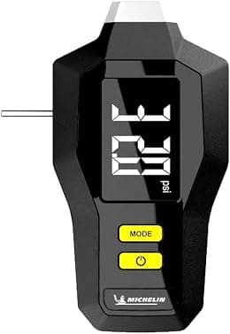 MICHELIN 12292 Digital Tyre Tread Depth & Pressure Gauge | Accurate 5-99 PSI LCD Dual Function | Backlit Display 0.5 PSI Resolution | Compact Black Durable Design for Cars UAE KSA - متتبع أسعار Amazon.sa