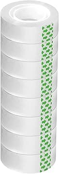 MARKQ [Pack of 8] Clear Tape Rolls – [¾ inch x 25 yards] Transparent Tape for Office, Home, School, Gift Wrapping & Dispenser Refills - Amazon.ae Price Tracker