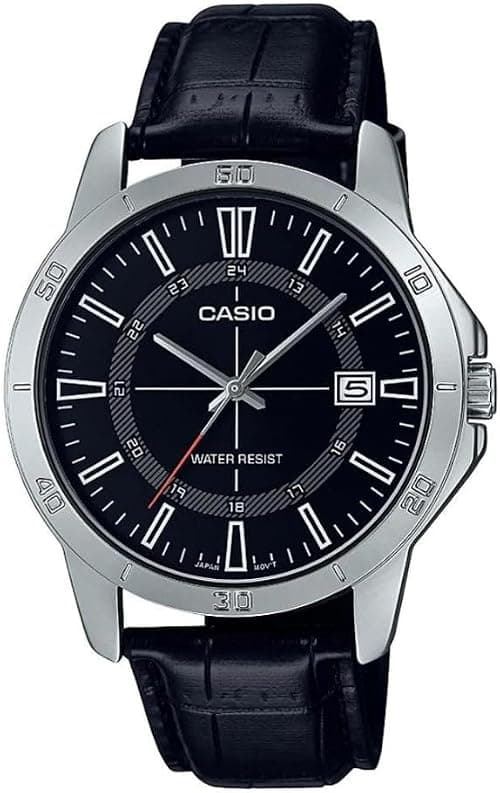 Casio Men's Watch - MTP-V004L-1CUDF Black Dial, Black Band on Amazon - Best Deal Finder