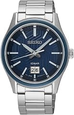 SEIKO Men's Analogue Quartz Watch with Stainless Steel Strap SUR559P1 - Best Deal Finder