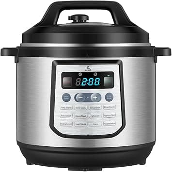evvoli 12-in-1 Multi-Use Programmable Pressure Cooker Digital LED Display 8 L 1200 W EVKA-PC8012S Black/Silver on Amazon.ae - Price Tracker