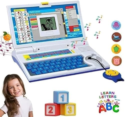 Famous Quality® 20 Kids Special Entertainment and Teaching Fun English Spelling Test Notebook Laptop Toy for Best Gift (Mouse Included) (Multi-Color) on Amazon.ae - Price Tracker